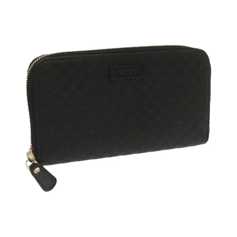 Gucci Vintage Pre-owned Canvas wallets Black Dames