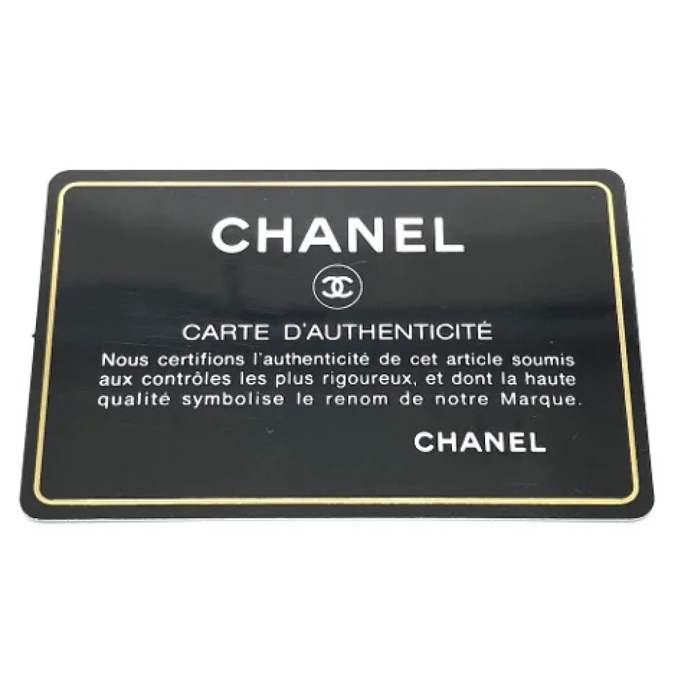 Chanel Vintage Pre-owned Leather wallets Black Dames