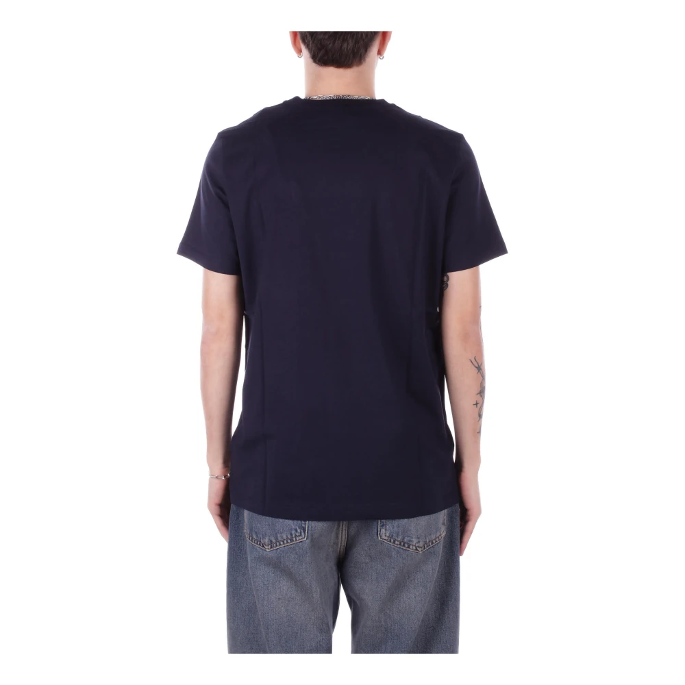 Dondup Blauw Logo Front T-shirt Blue Heren