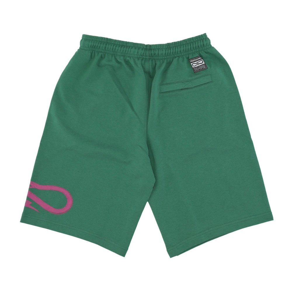 Propaganda Groene Logo Sweatshorts Green Heren