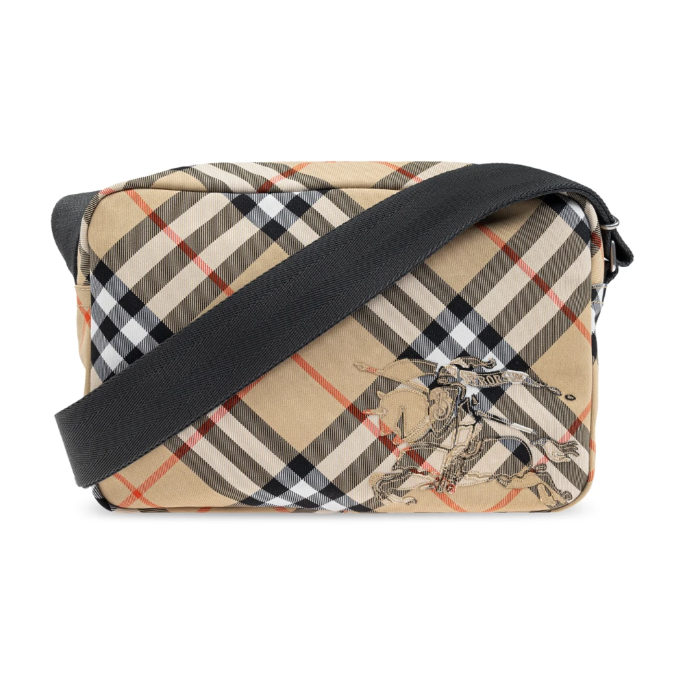 Burberry Ruitpatroon Schoudertas Beige Heren