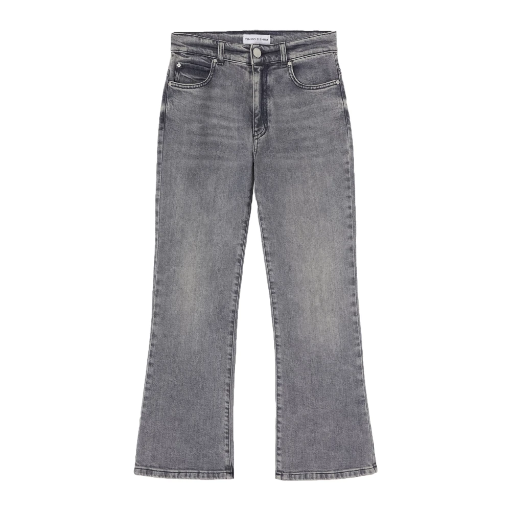 Pinko Vintage Grijze Bootcut Jeans Gray Dames