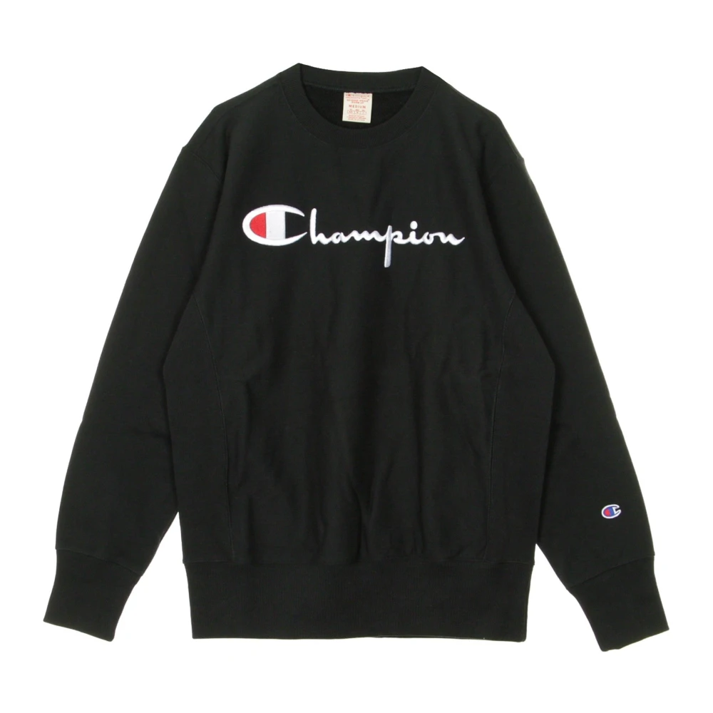 Champion Zwarte Lichtgewicht Crewneck Sweatshirt Black Heren