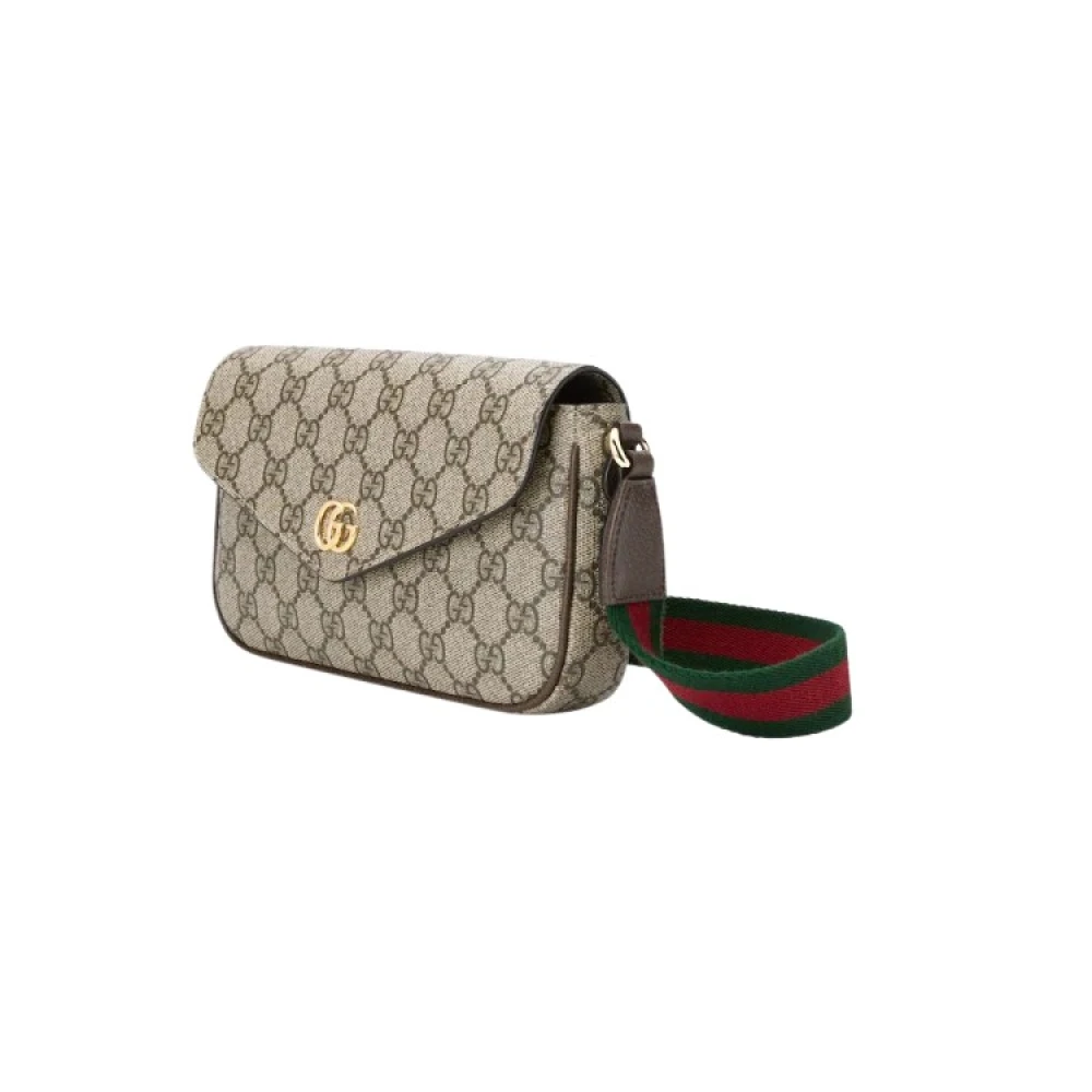 Gucci Ophidia Mini Väska med Double G Beige, Dam