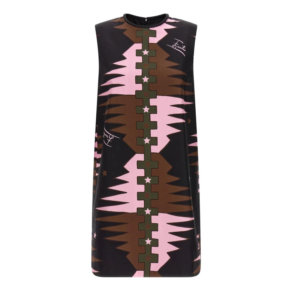 Pucci Donna Multicolor - Abito Corto In Seta Con Stampa Valdimontone - Dresses - E - M