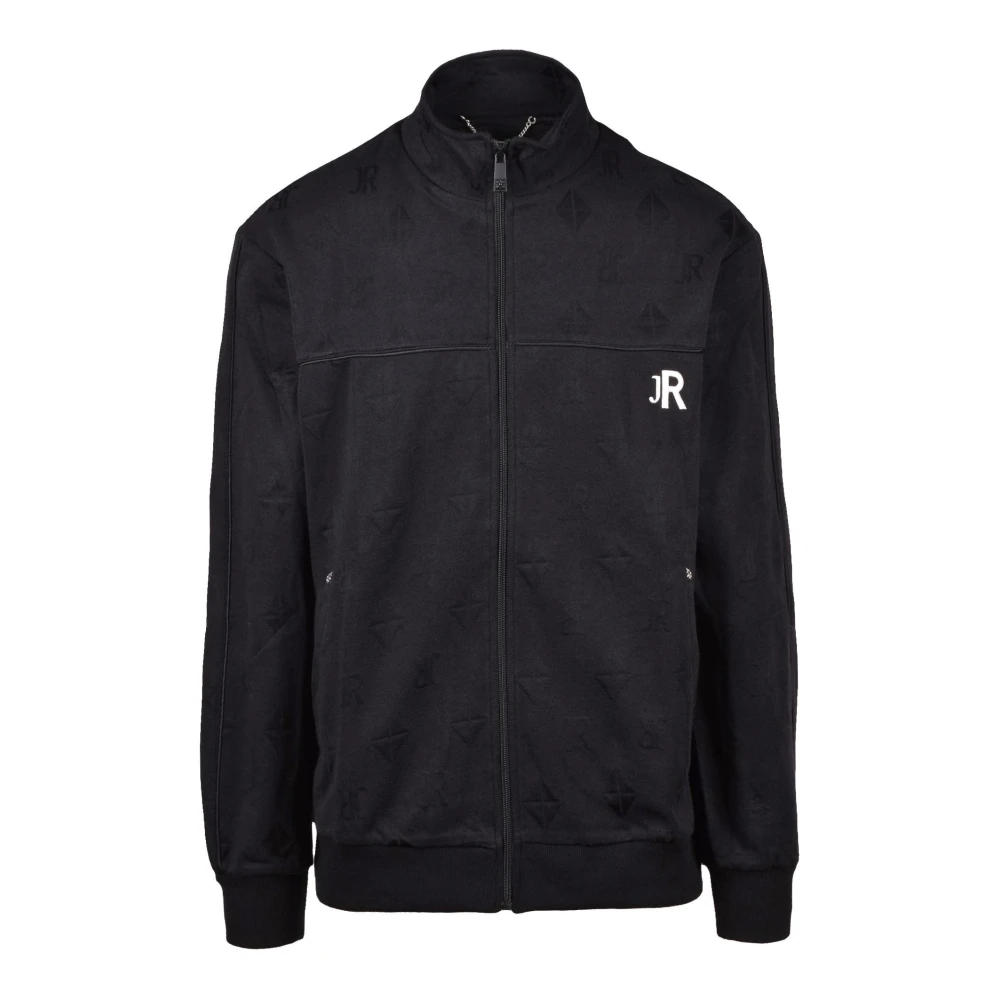 John Richmond Katoenmix Sweatshirt Black Heren