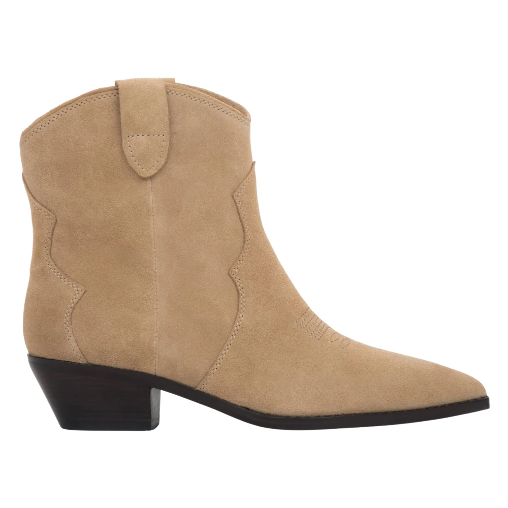 Estro Beige Cowboy & Biker Boots, Female, 7 Uk, Low Cowboy Boots