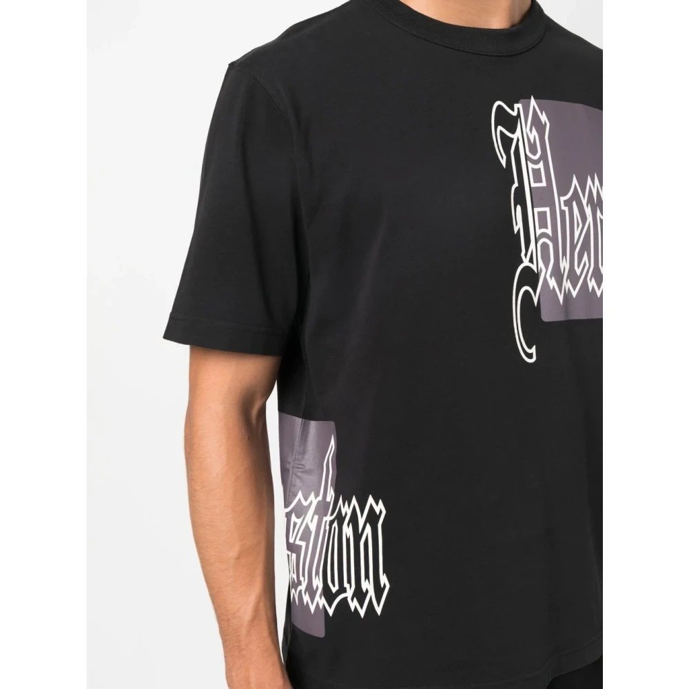 Heron Preston Gotisch Zwart Katoen Polyester T-shirt Multicolor Heren