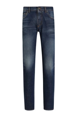 Slim Plaque Denim Jeans
