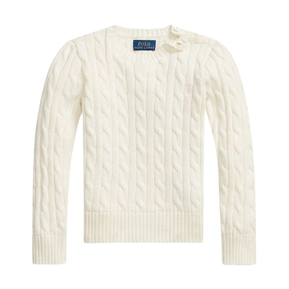 Ralph Lauren Girls White Sleveless Knitwear - Kids Knitwear - 2 Y - Kids
