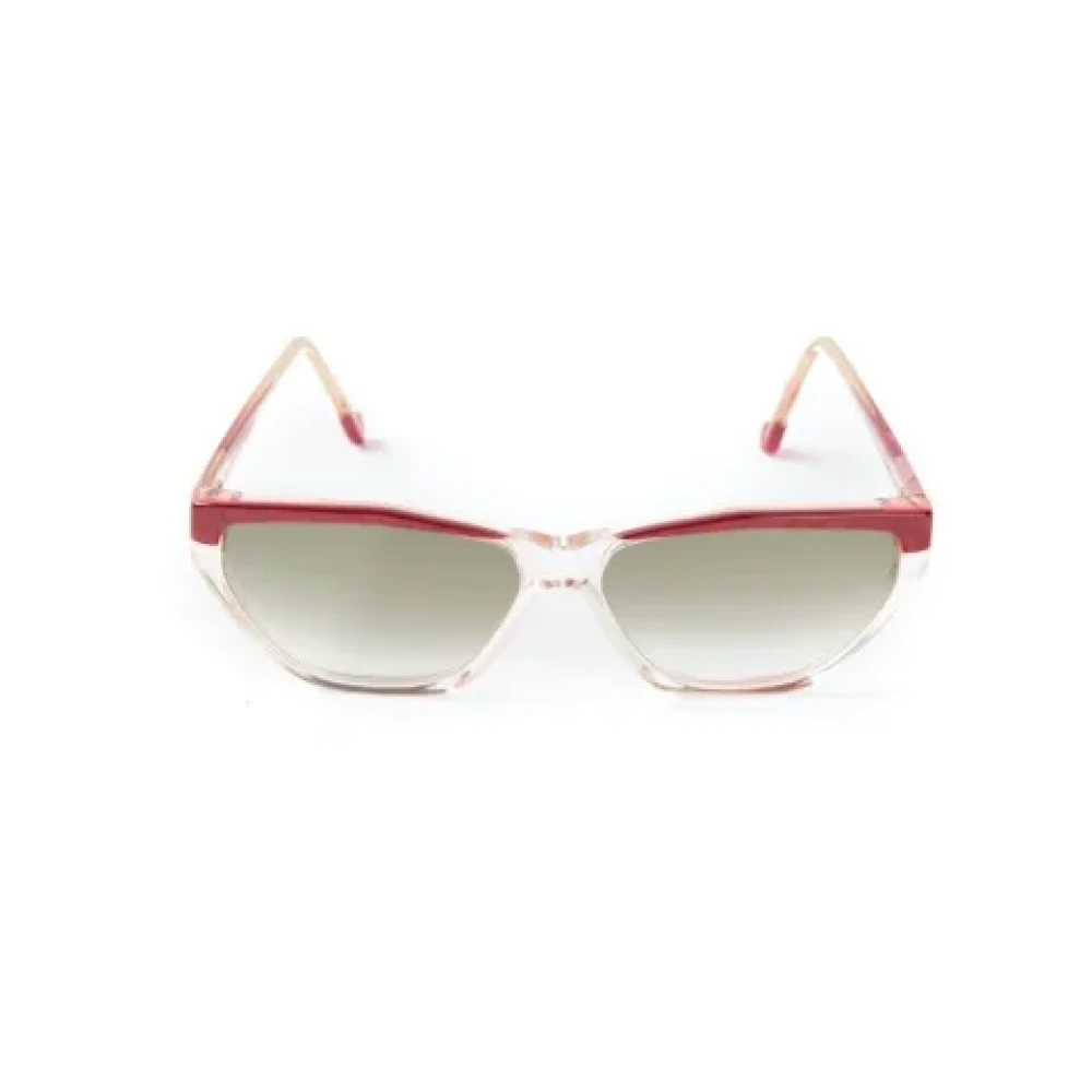 Yves Saint Laurent Vintage Pre-owned Acetate sunglasses Orange Dames