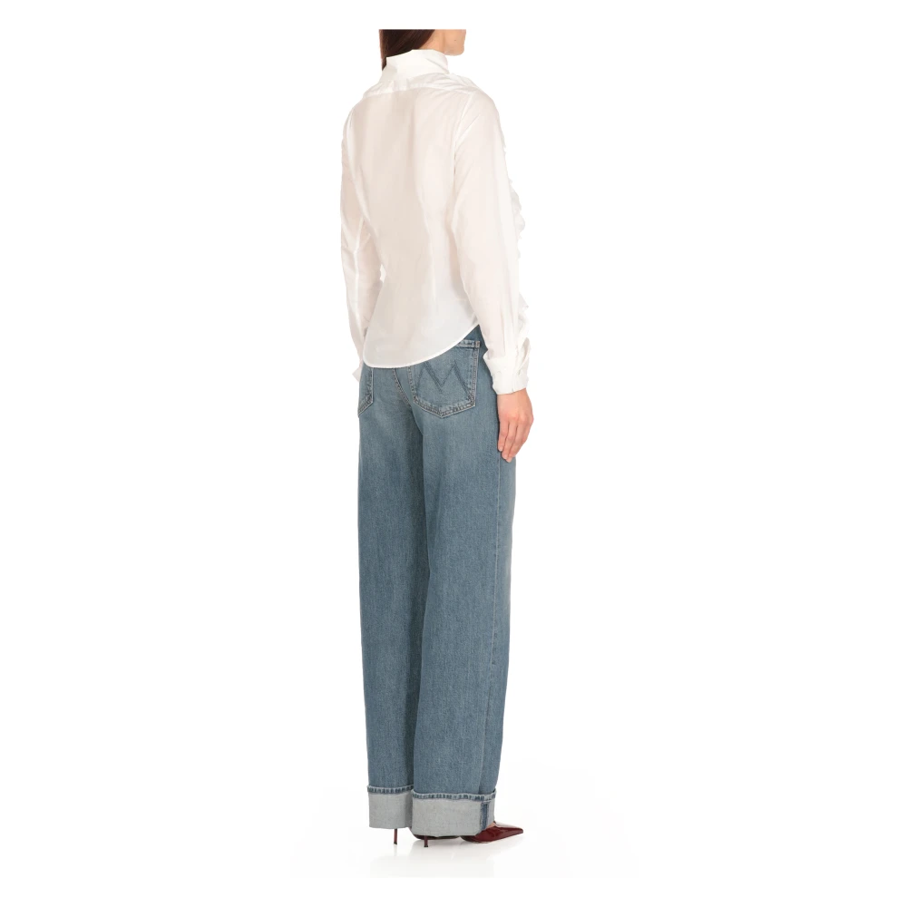 Vivienne Westwood Witte Katoenen Shirt met Gedecentraliseerde Kraag White Dames