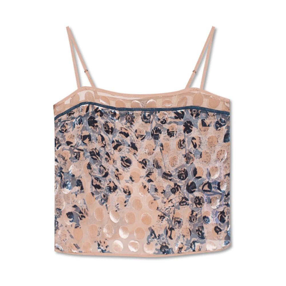 Diesel T-Celeste tank top Pink Dames