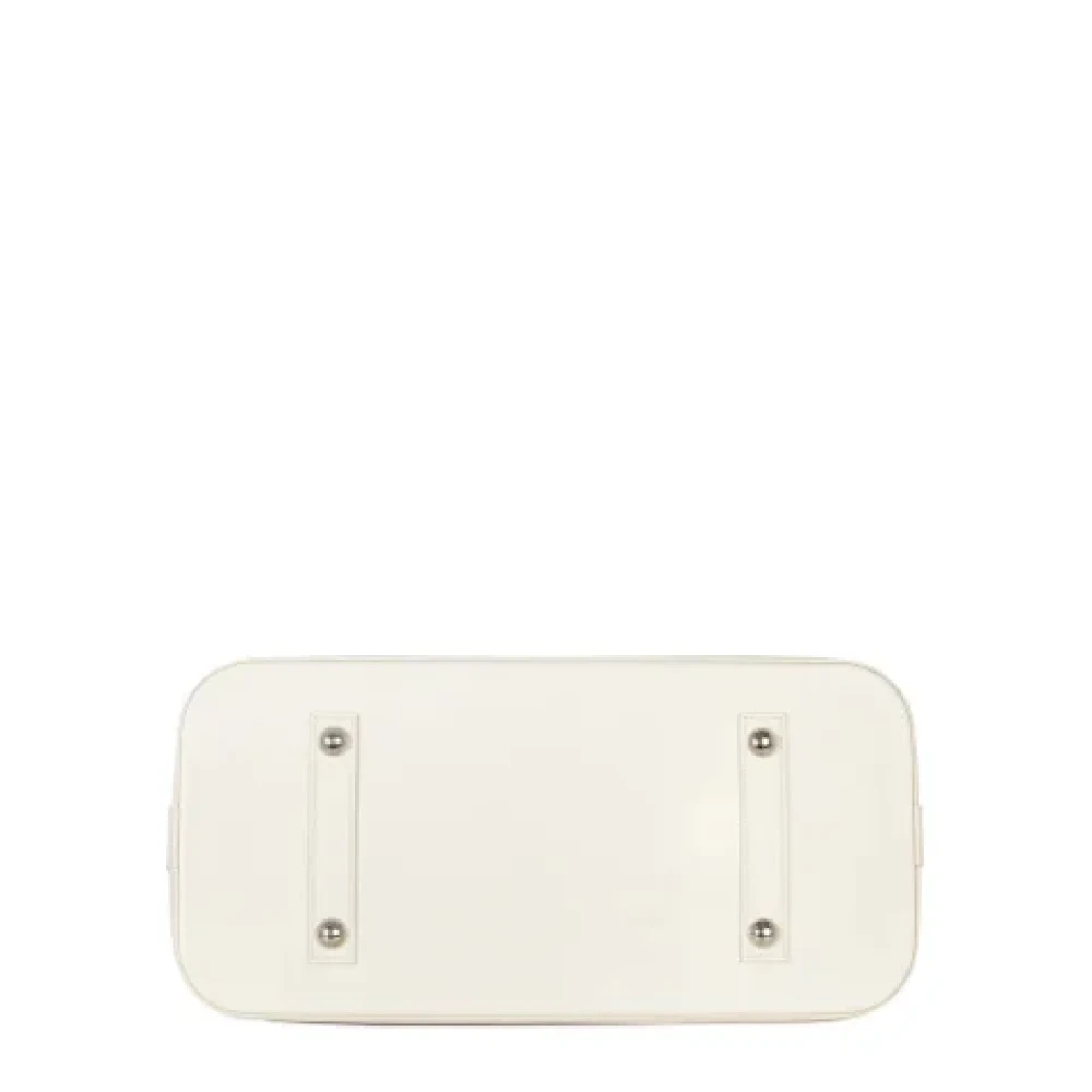Louis Vuitton Vintage Pre-owned Leather handbags White Dames