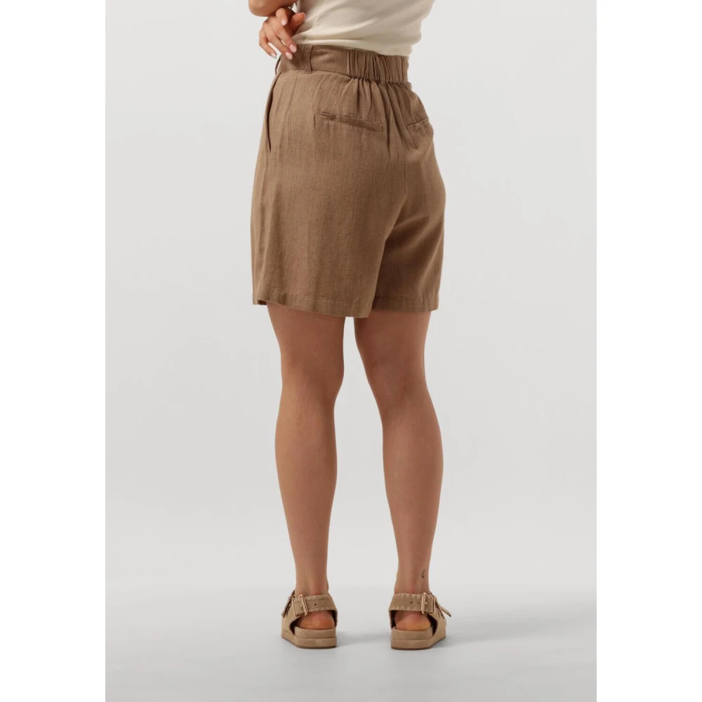 Notre-v Veelzijdige Bruine Shorts Brown Dames