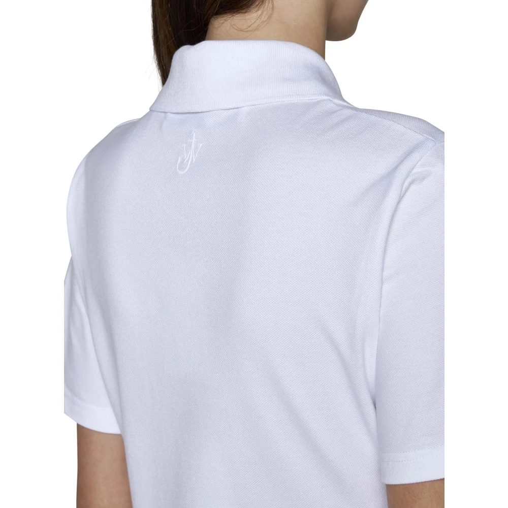 JW Anderson Witte Asymmetrische Polojurk White Dames