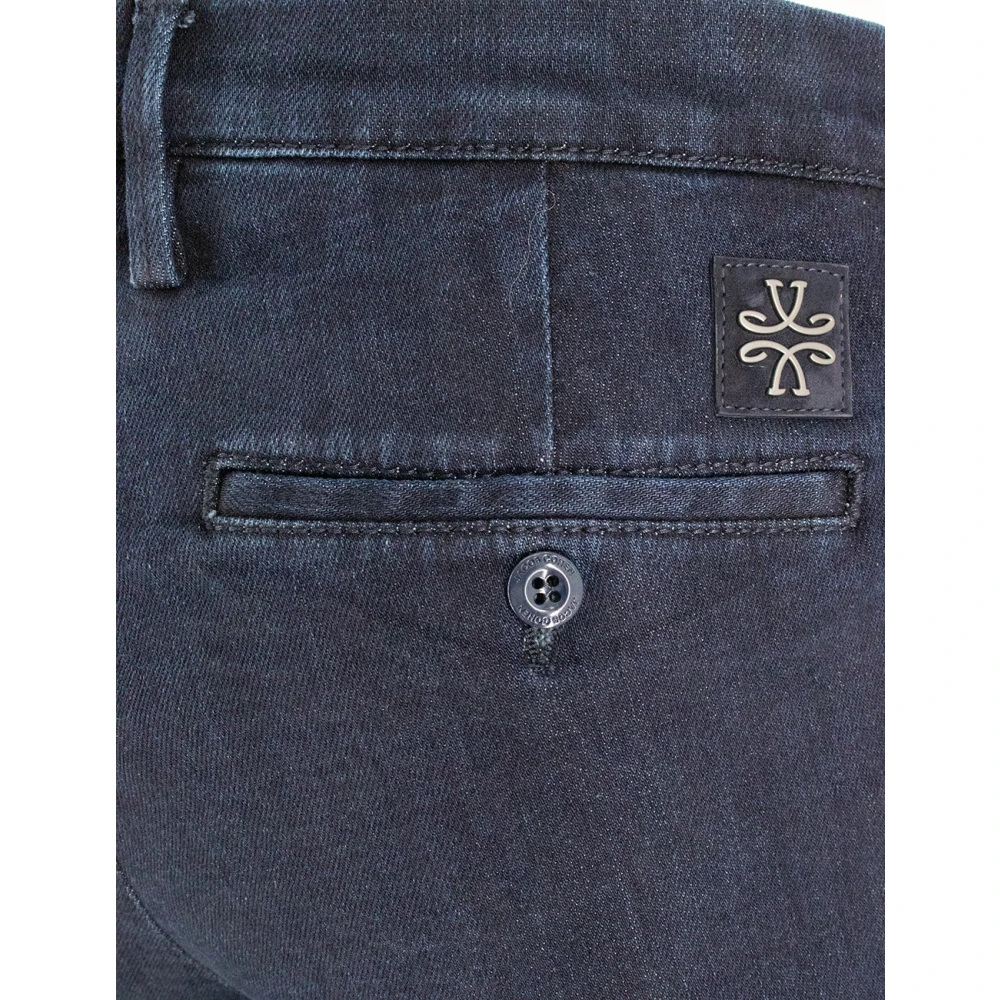 Jacob Cohën Slim Cropped Carrot Jeans in Donkerblauw Blue Heren