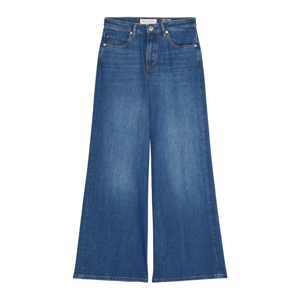 Marc O'Polo Wijd uitlopende high waist jeans Blue Dames