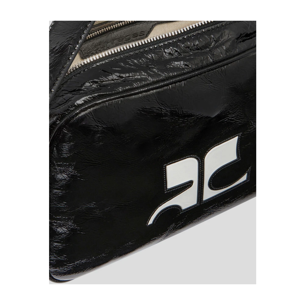 Courrèges Buffelleer Camera Schoudertas Black Dames