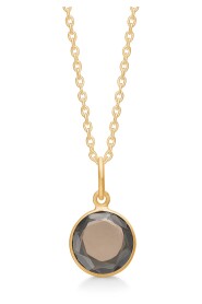 Katthalsband Smokey Quartz