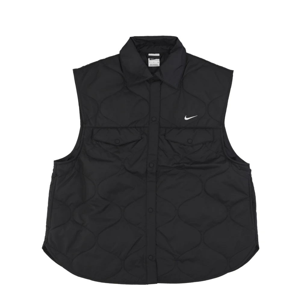 Nike Zwart Wit Sportswear Essentials Vest Black Dames