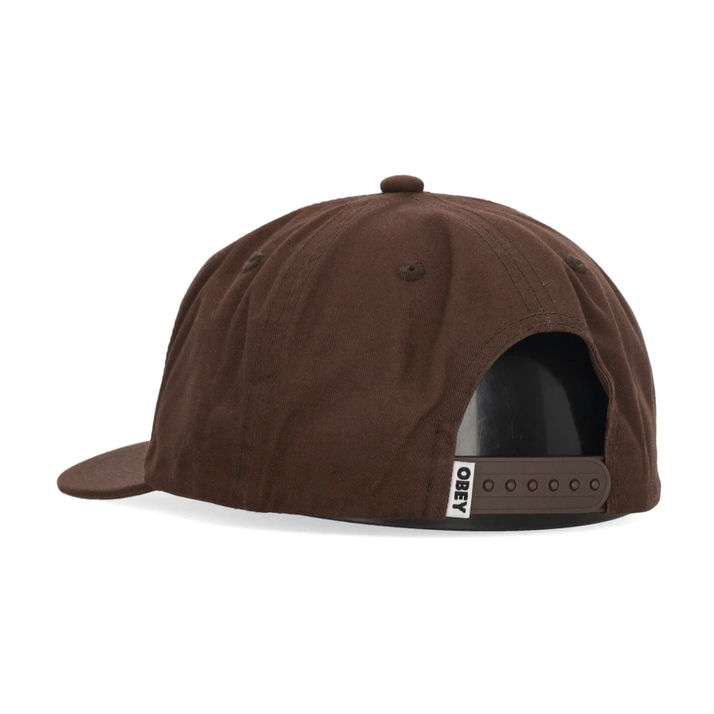Obey Platte klep snapback pet bruin Brown Heren
