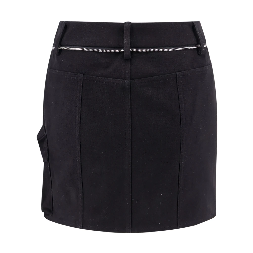 Moncler Katoenen rok met metalen detail Black Dames