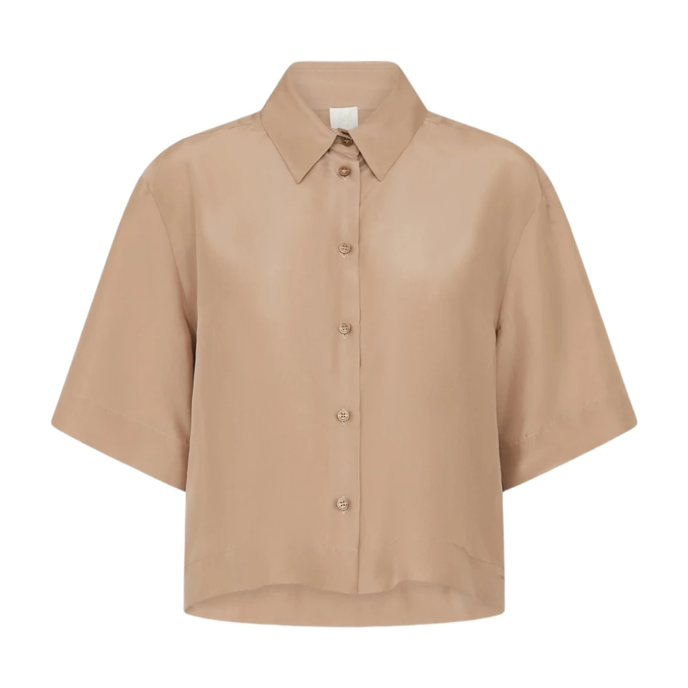 Marella Beige Boxy Shirt Cisa Beige Dames