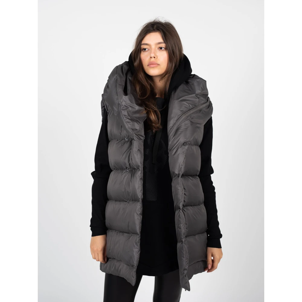 La Haine Inside Us Donsvest Unisex Elegante Stijl Gray Dames