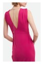 robe-fuchsia-a-col-v-et-chaine-bijou
