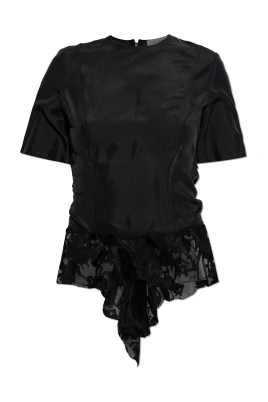 Asymmetrisk T-shirt med Skärning