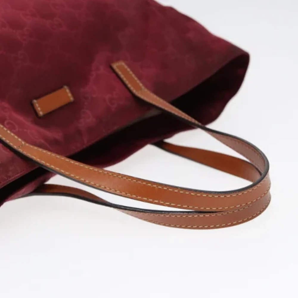 Gucci Vintage Pre-owned Nylon totes Red Dames