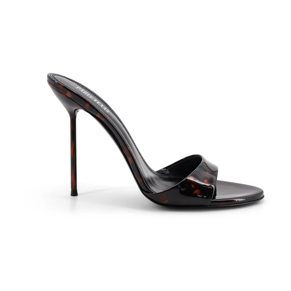 Paris Texas Heeled Mule - Female - Heeled Mules - Brown - 8 Uk - Shoes