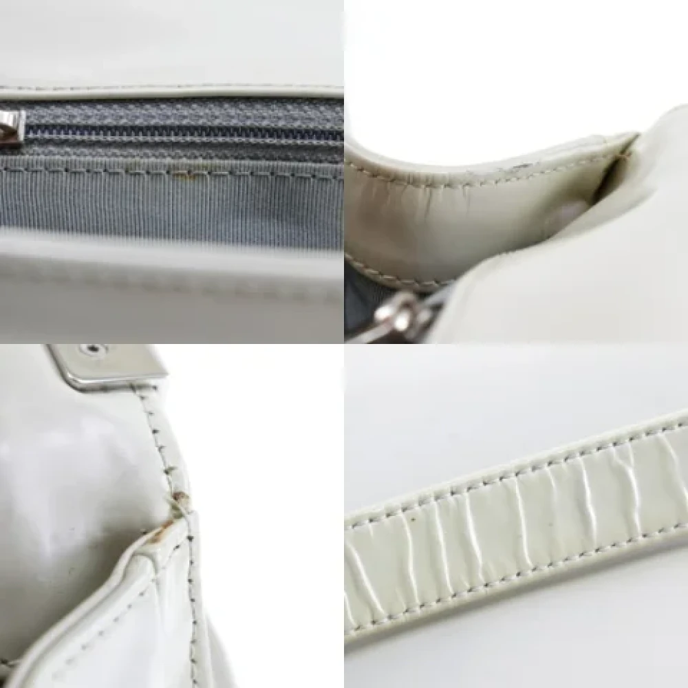 Chanel Vintage Pre-owned Fabric shoulder-bags White Dames