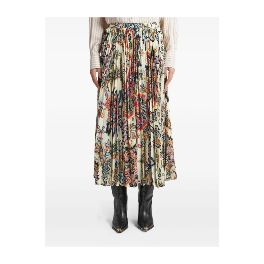 ETRO Paisley Print Geplooide Rok Multicolor Dames