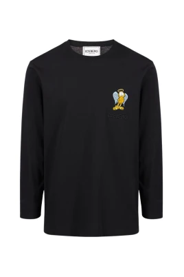 Långärmad T-shirt i bomullsjersey