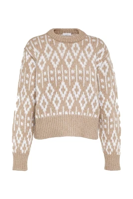 Jacquard Cashmere Sweater
