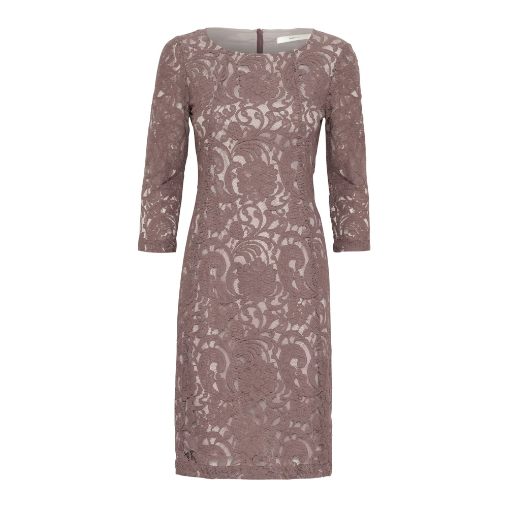 InWear Elegante Kant Jurk Iron Gray Dames