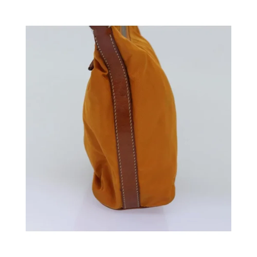 Prada Vintage Pre-owned Nylon prada-bags Orange Dames