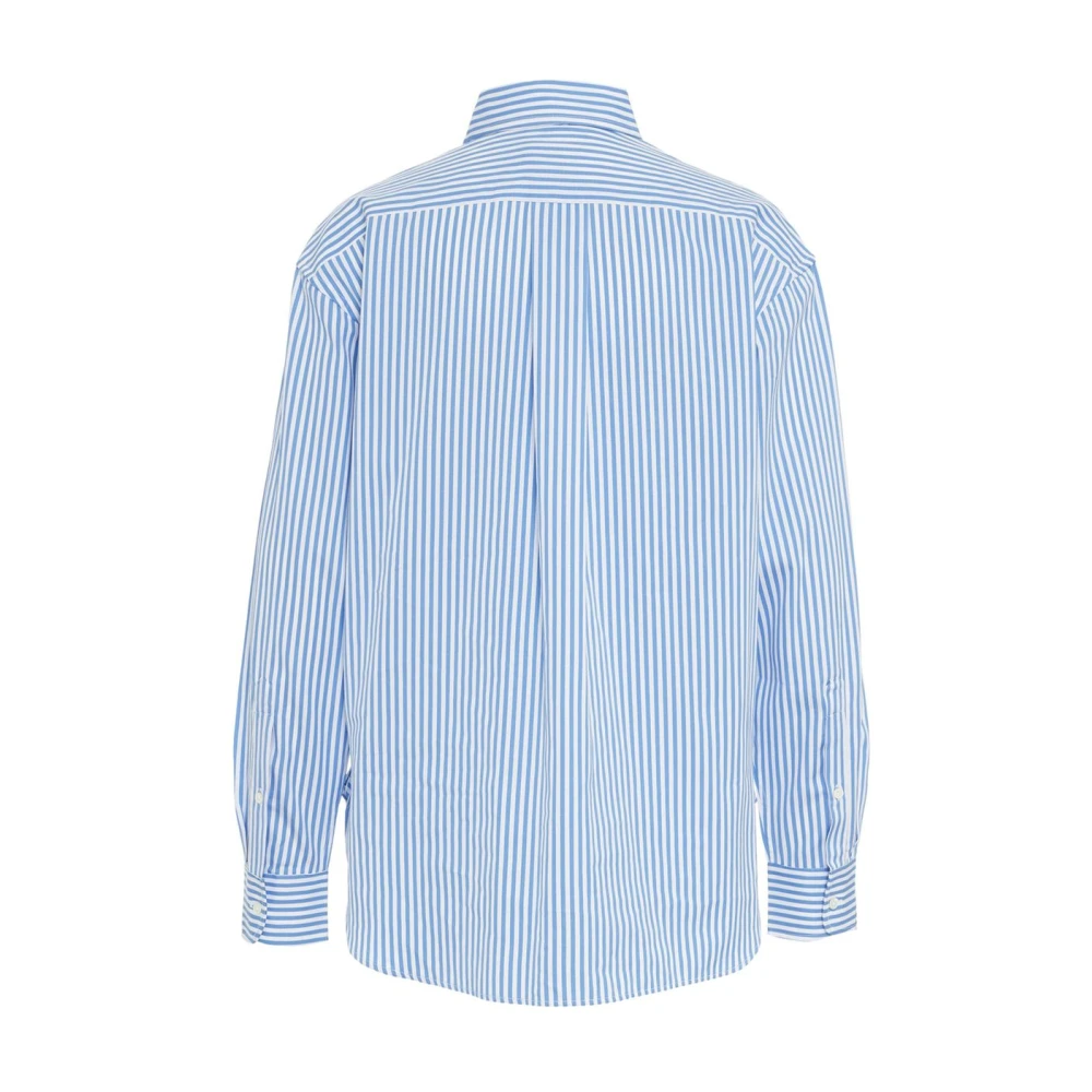 Polo Ralph Lauren Blauw Gestreept Elegant Overhemd Blue Dames