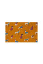echarpe-jaune-unisexe-legere-avec-motif-de-chien