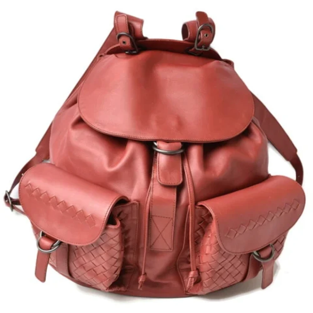 Bottega Veneta Vintage Pre-owned Fabric backpacks Pink Dames