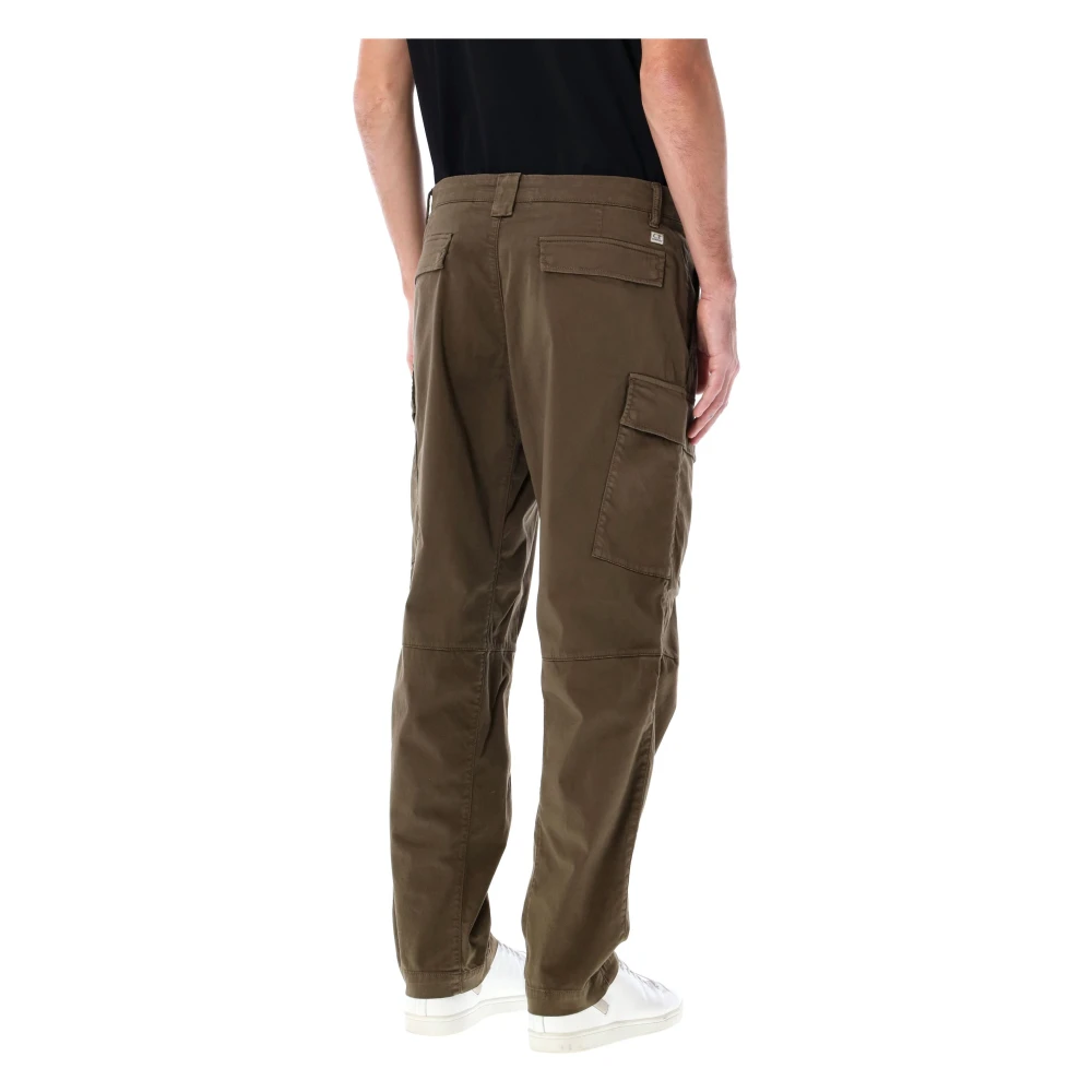 C.P. Company Sateen Cargo Broek Green Heren
