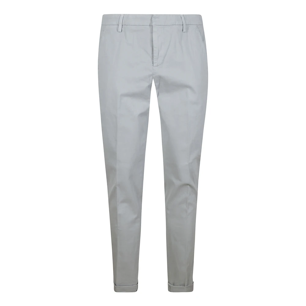 Dondup Men's Gray Grey Cotton Blend Trousers - Chinos - W30 - Trousers