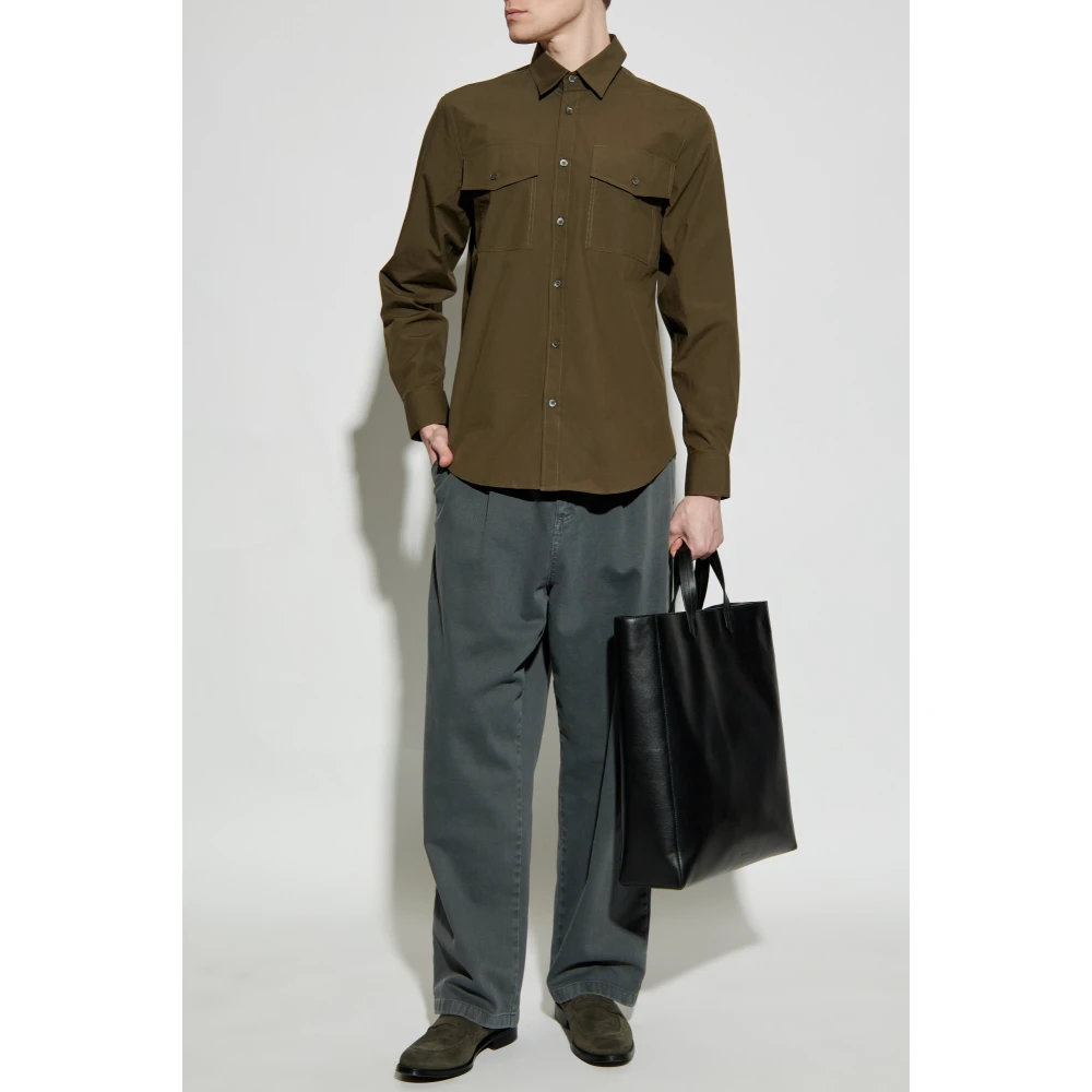 Paul Smith Overhemd met zakken Green Heren
