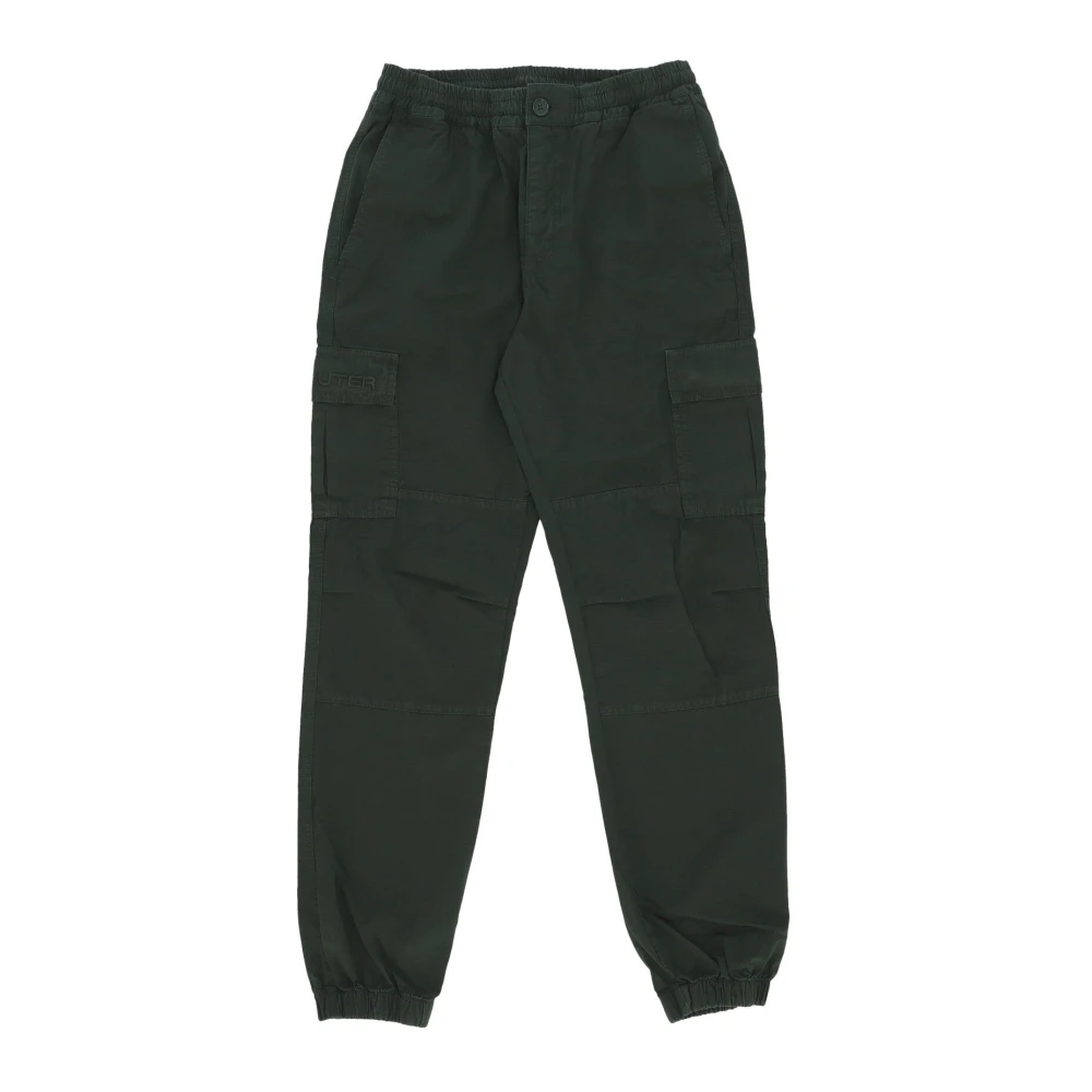 Iuter Uomo Verde Pantaloni Cargo Jogger Forest