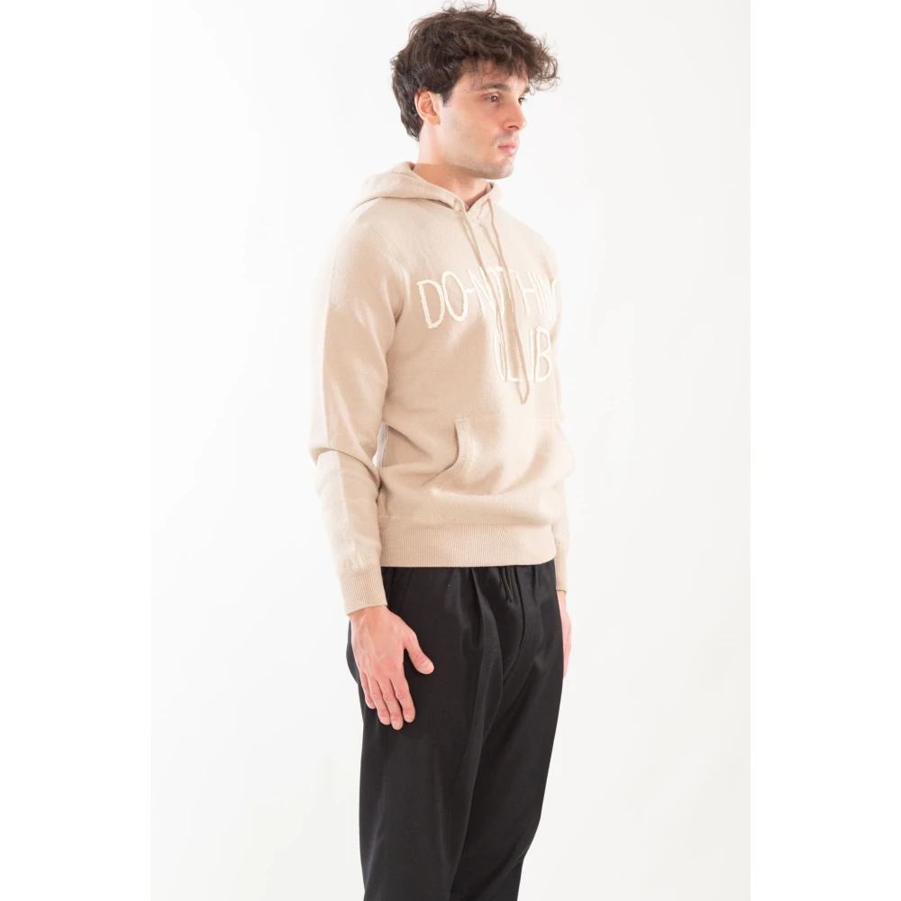 MC2 Saint Barth Hoodie met borduursel Beige Heren