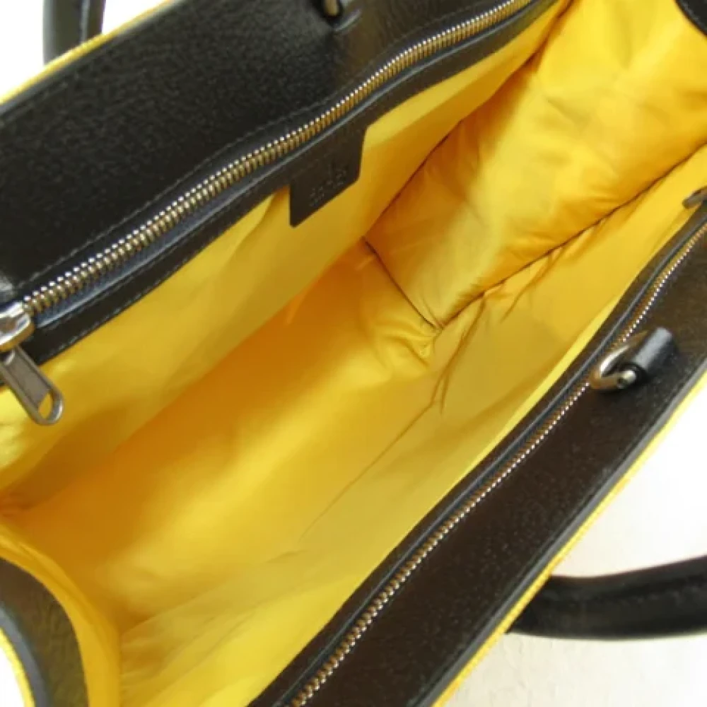 Gucci Vintage Pre-owned Fabric totes Yellow Dames