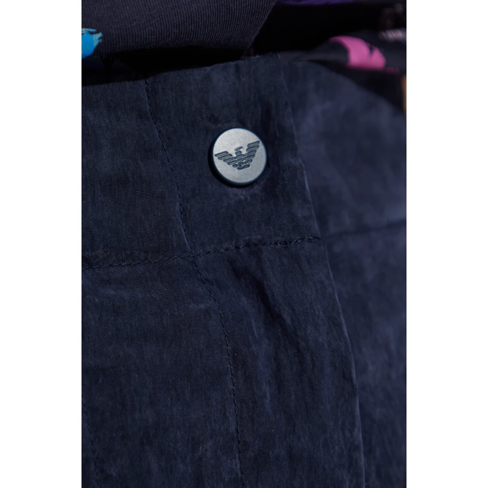 Emporio Armani Loszittende broek Blue Dames