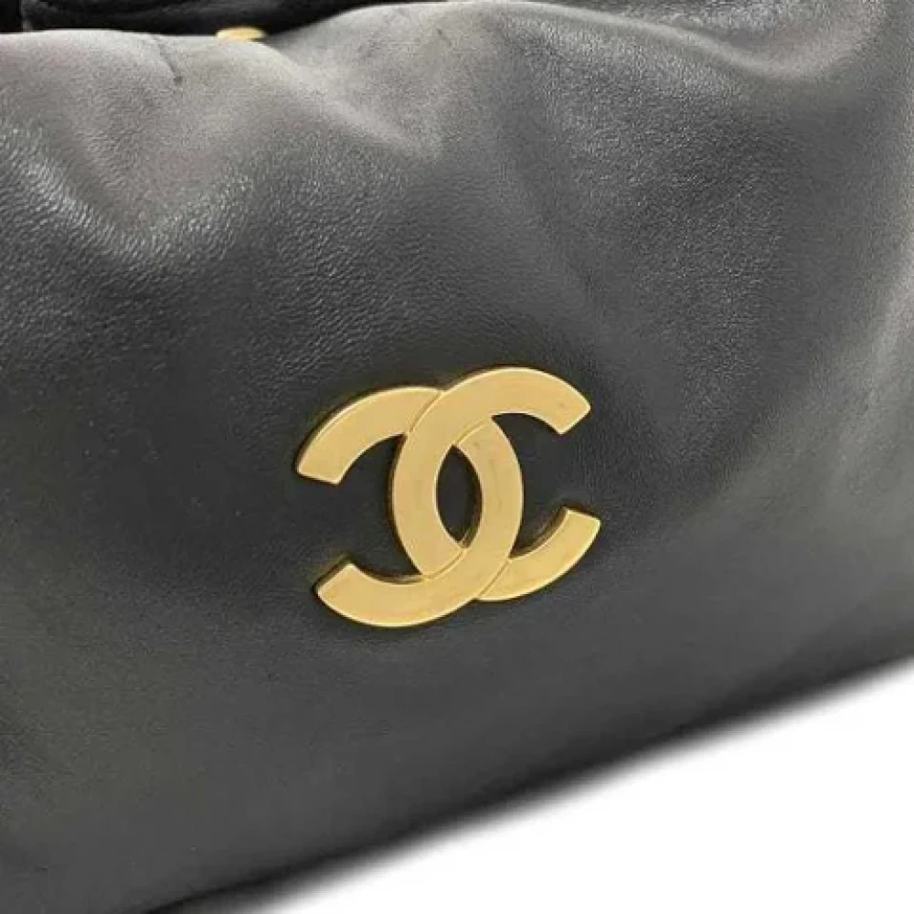 Chanel Vintage Pre-owned Leather totes Beige Dames